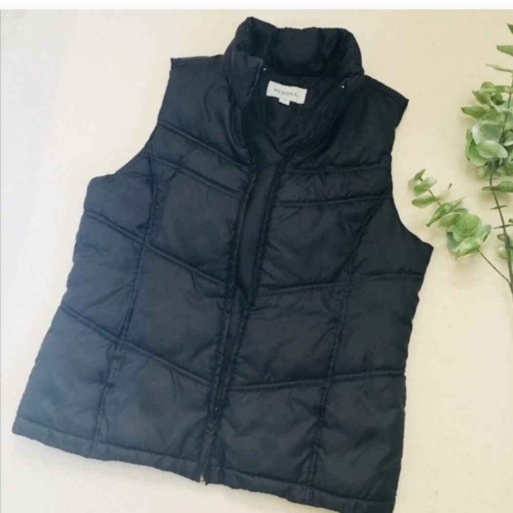 PUFFER Vest Channel Quilted EUC - Picture 5 of 8